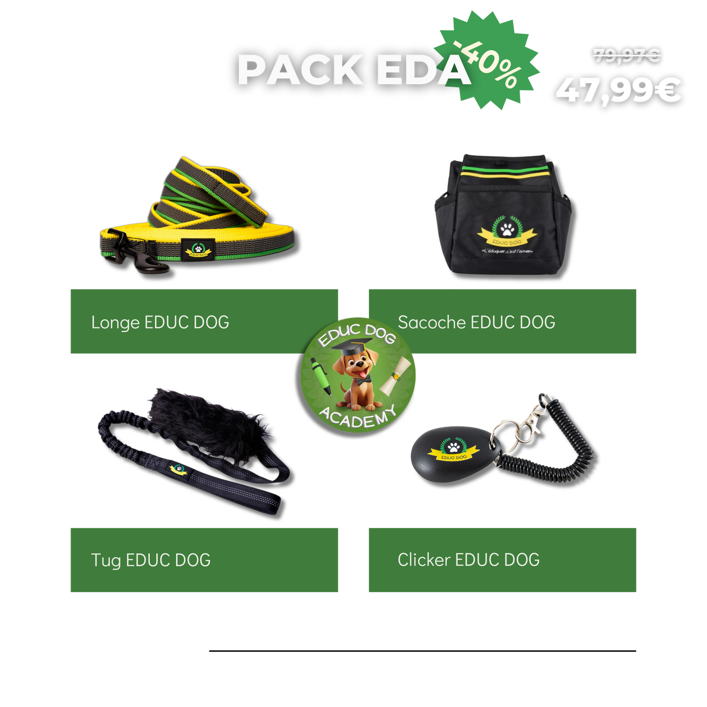 Pack EDUC DOG Academy