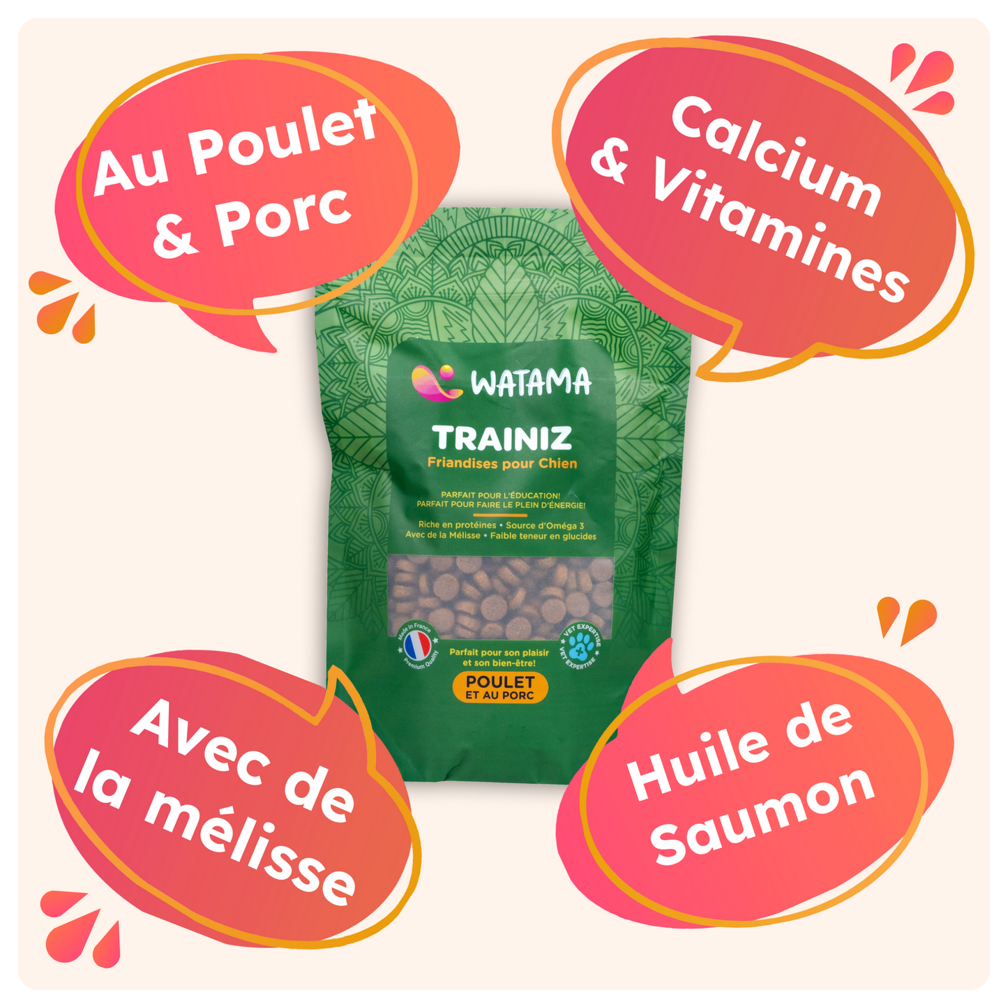 Friandises Pour Chien Premium - Les Trainiz Par Watama